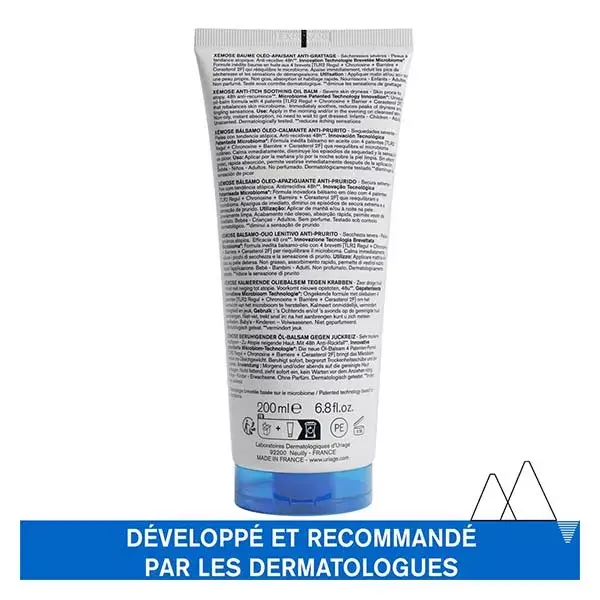 Uriage Xémose Baume Oléo-Apaisant Anti-Grattage Peaux Sèches Atopiques 200ml