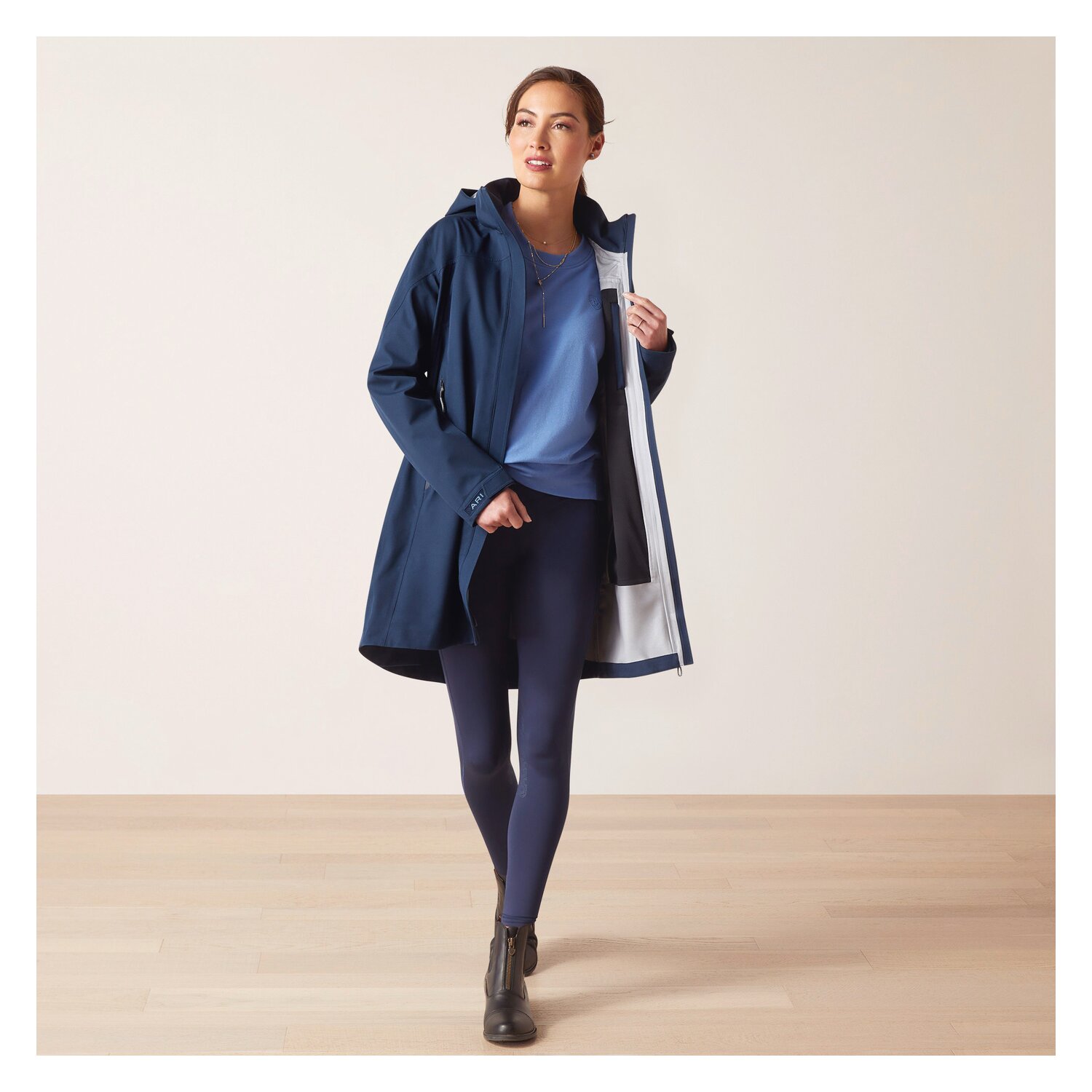 ARIAT Regenmantel Coastal Waterproof - navy