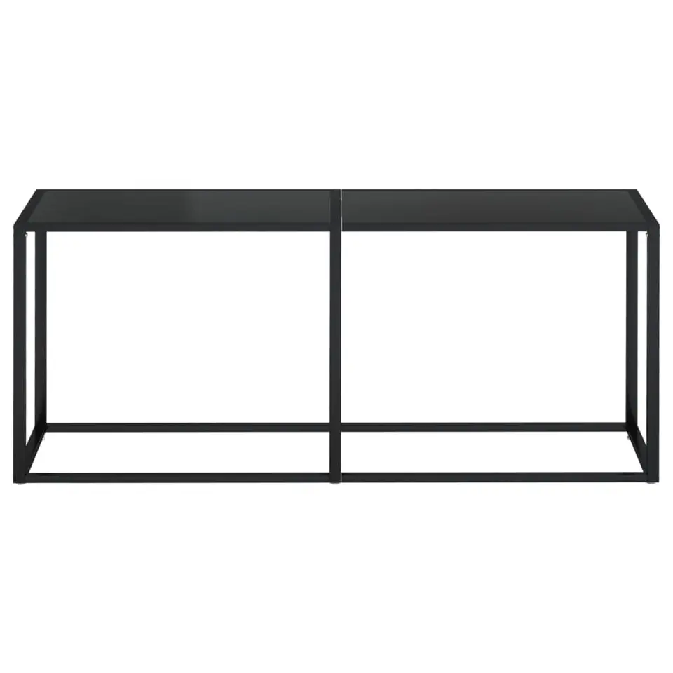 vidaXL - Wandtafel - Zwart - Glas