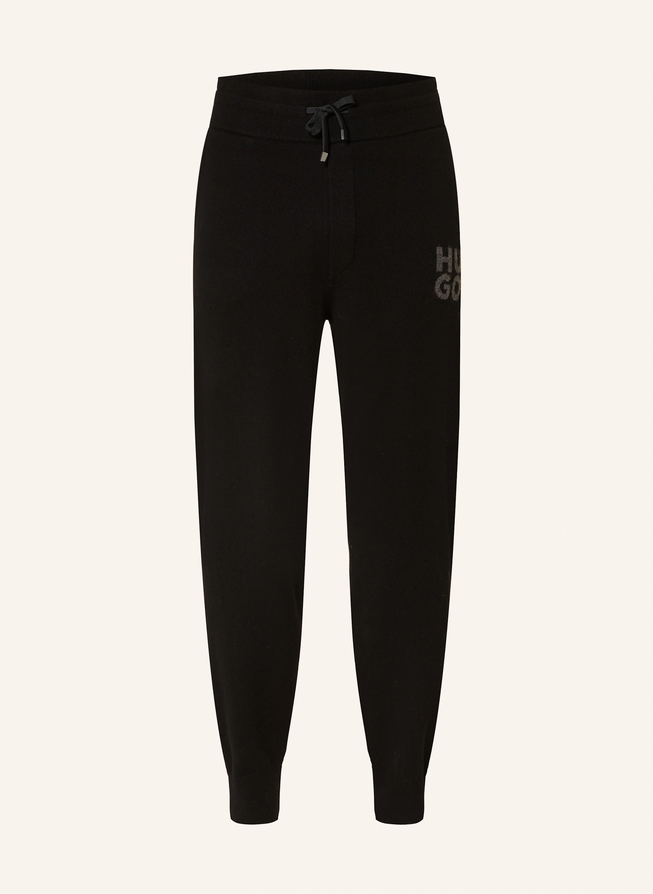 HUGO Strickhose SAN STEERO im Jogging-Stil
