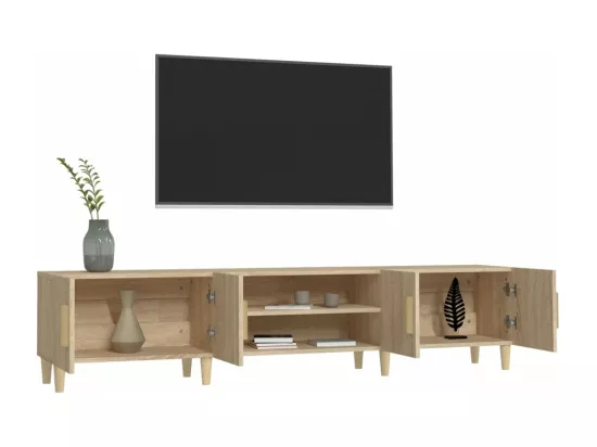 Meubles TV chêne sonoma 180x31,5x40 cm bois d'ingénierie