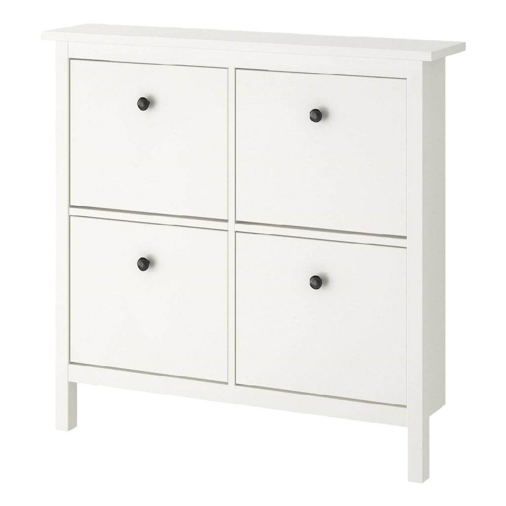 Meuble à chaussures 4 compartiments – design moderne blanc