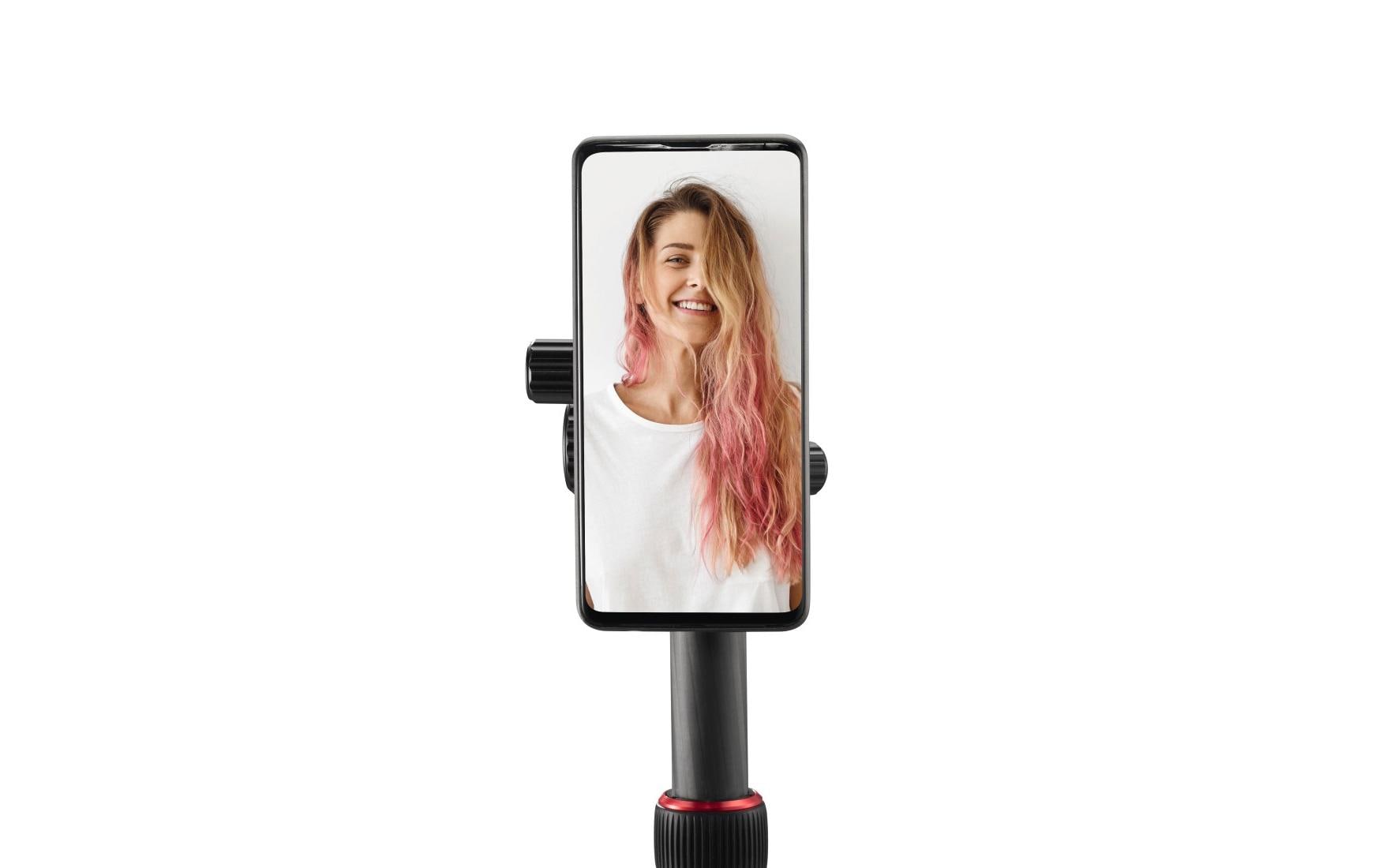 Halterung Handy «Puck» magnetisch, universalKompakter Magnet-Halter zur sicheren Befestigung eines Smartphones an Kamerastative und ¼“-Anschlüsse