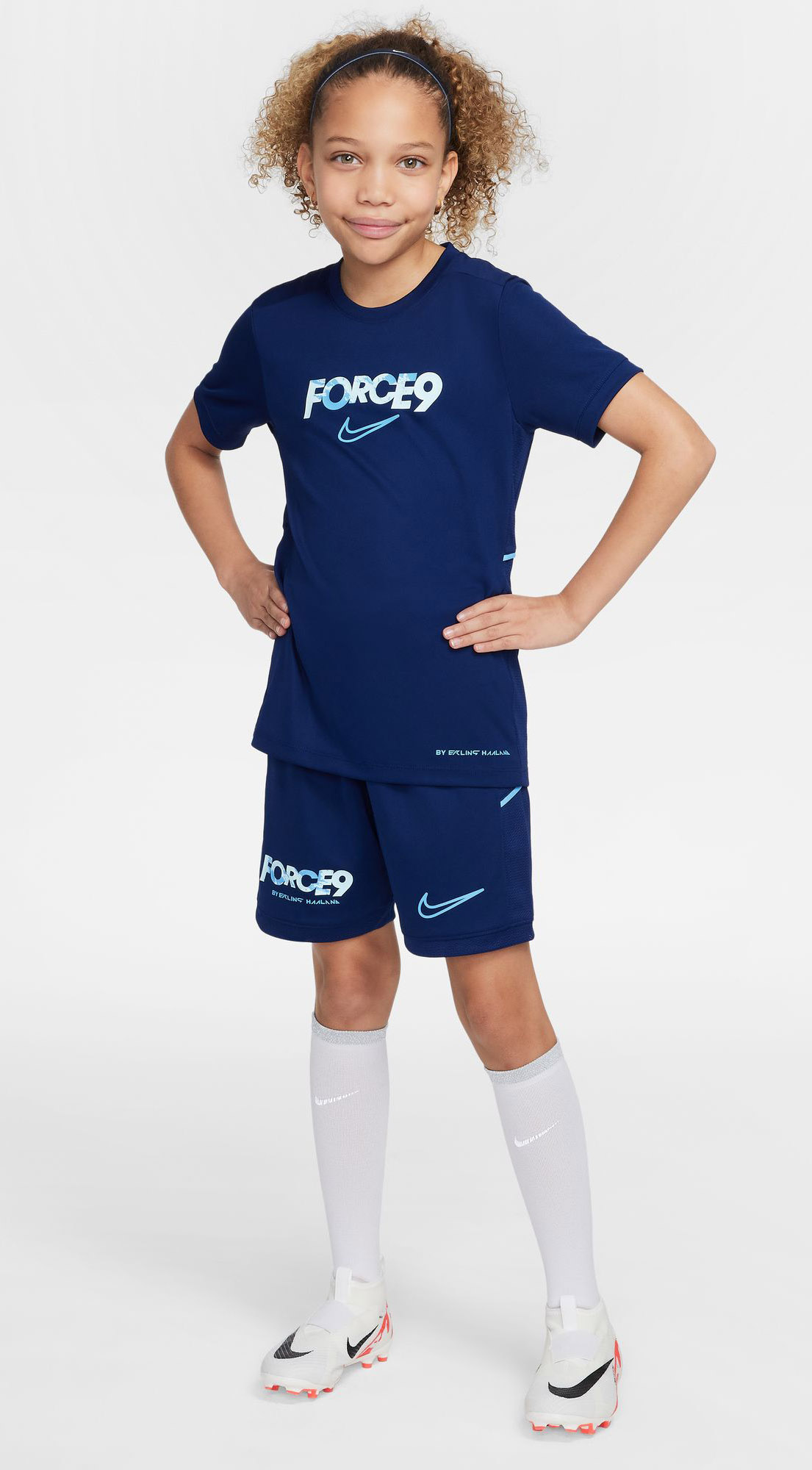 Erling Haaland Academy Dri-FIT Shorts Junior 492/Blue Void/Blue Void/University Blue
