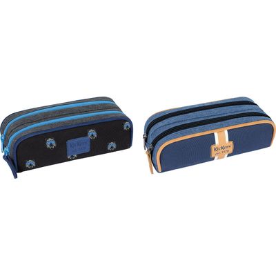 Trousse Kickers Boy - 2 compartiments - disponible dans différentes couleurs - Oberthur