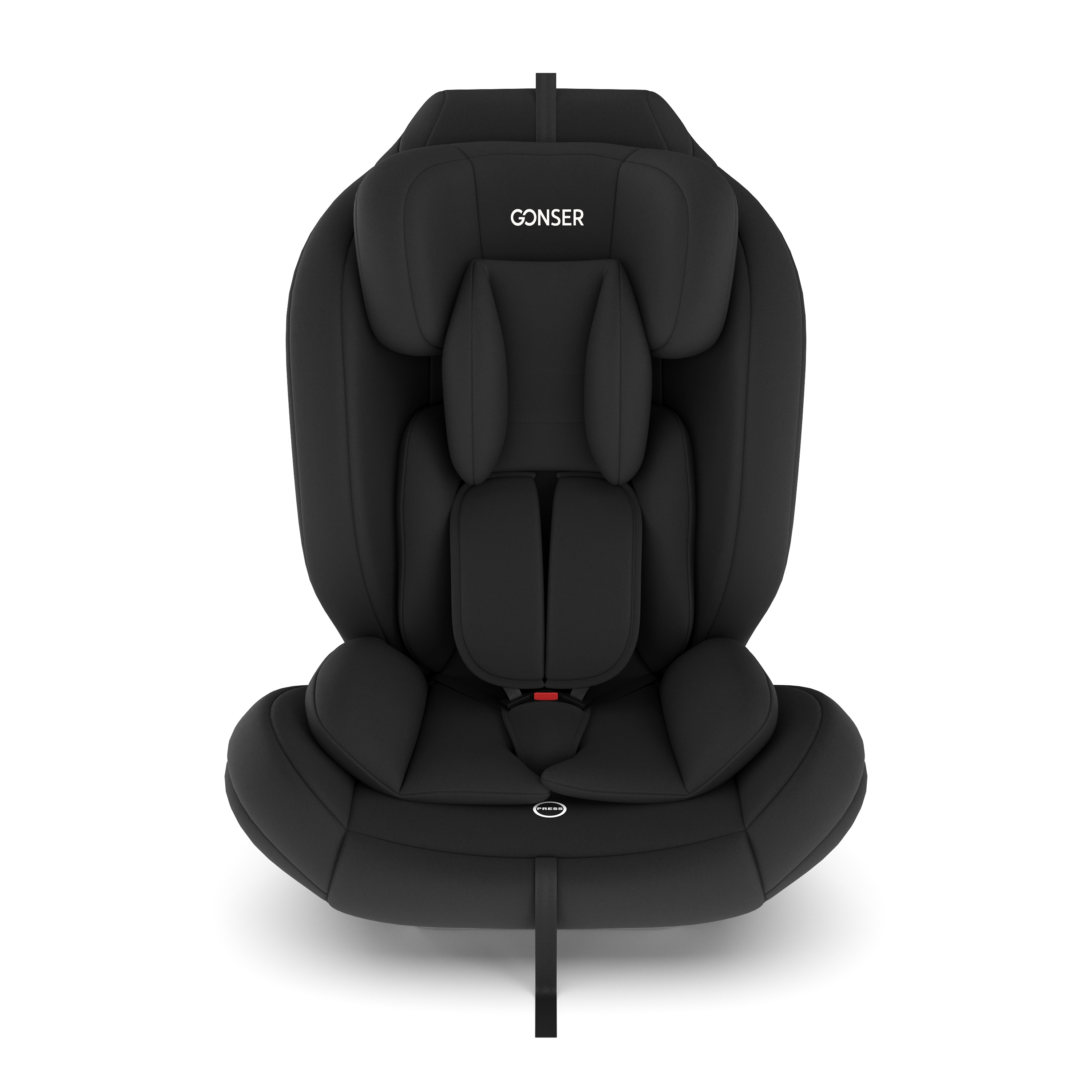 Kindersitz Auto mit ISOFIX schwarz
