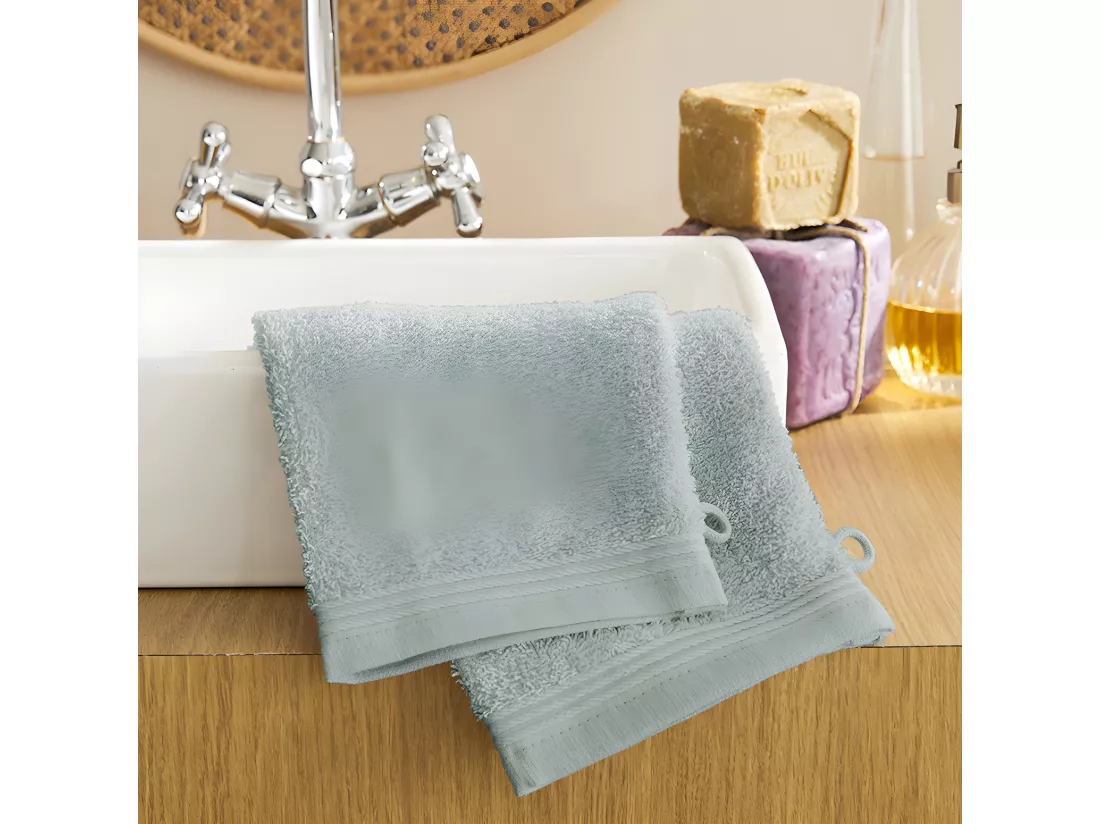 Lot de 2 gants de toilette 
