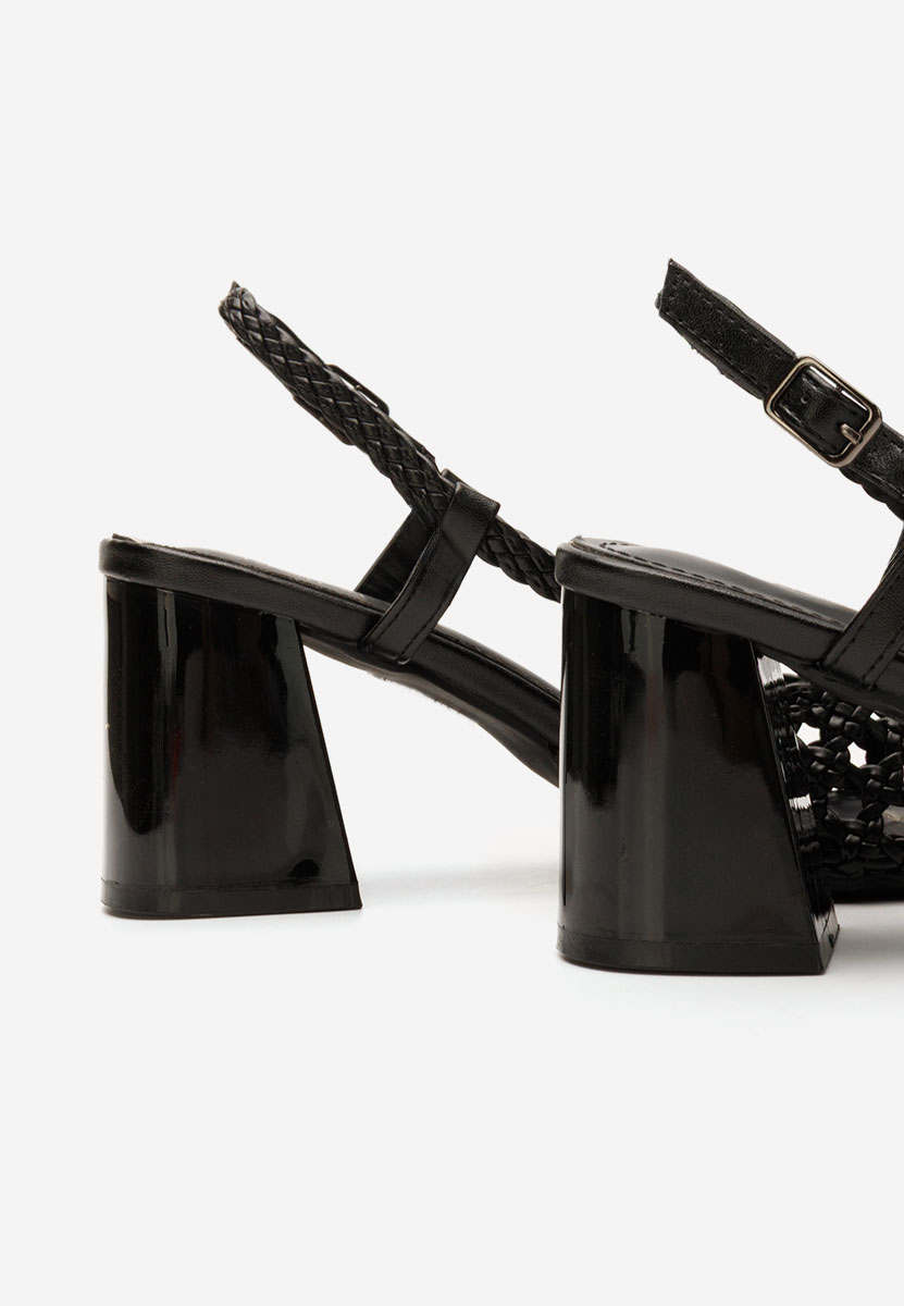 Chaussures slingback noirs Letira V2