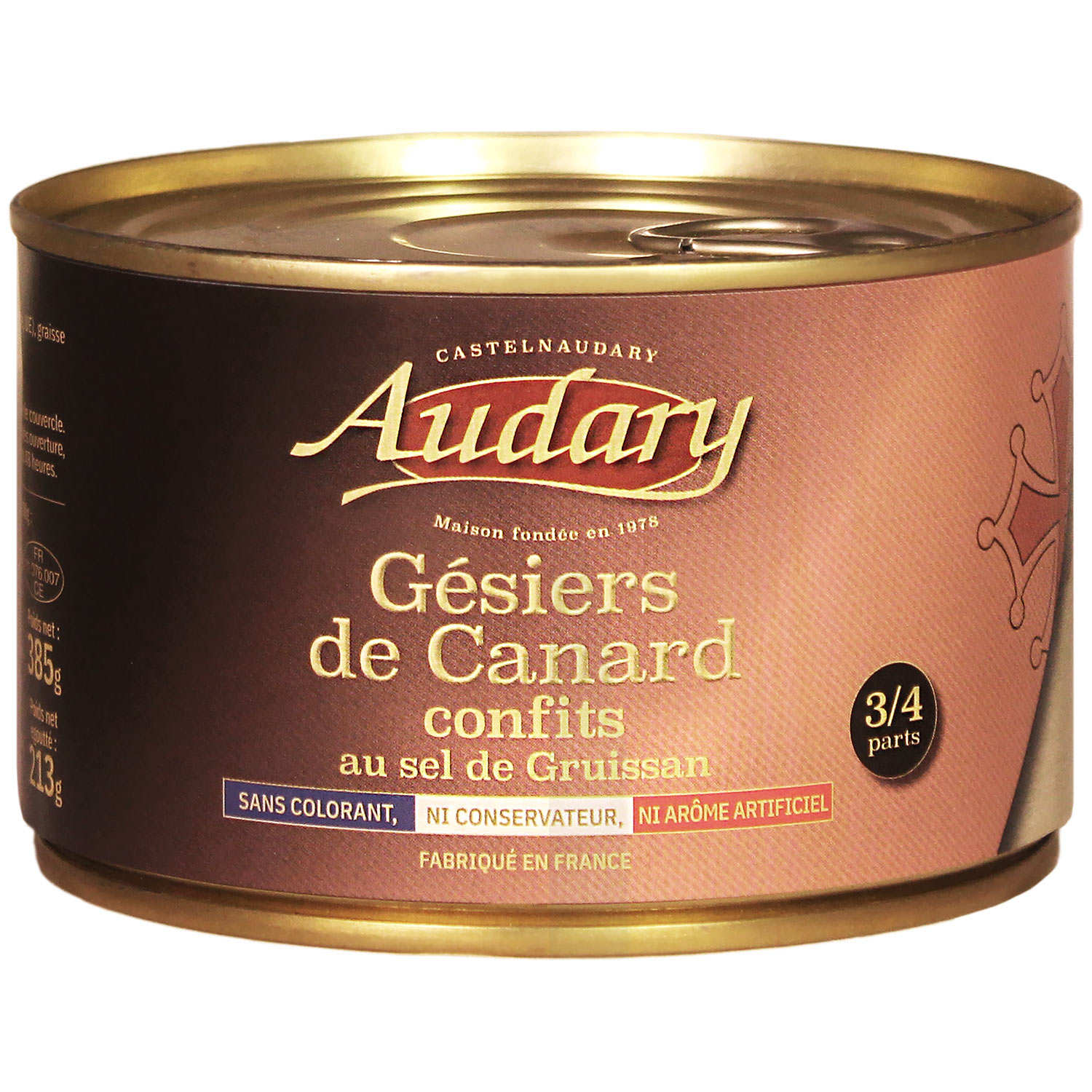 Gésiers de canard confits au sel de Gruissan