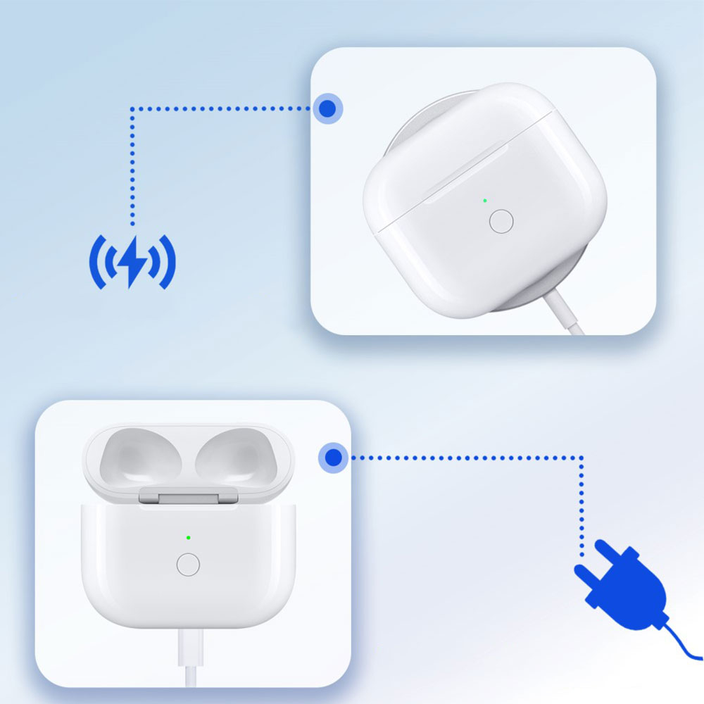 (620mAh) USB-C Ladecase für AirPods (Gen 3.) Kopfhörer - Weiss