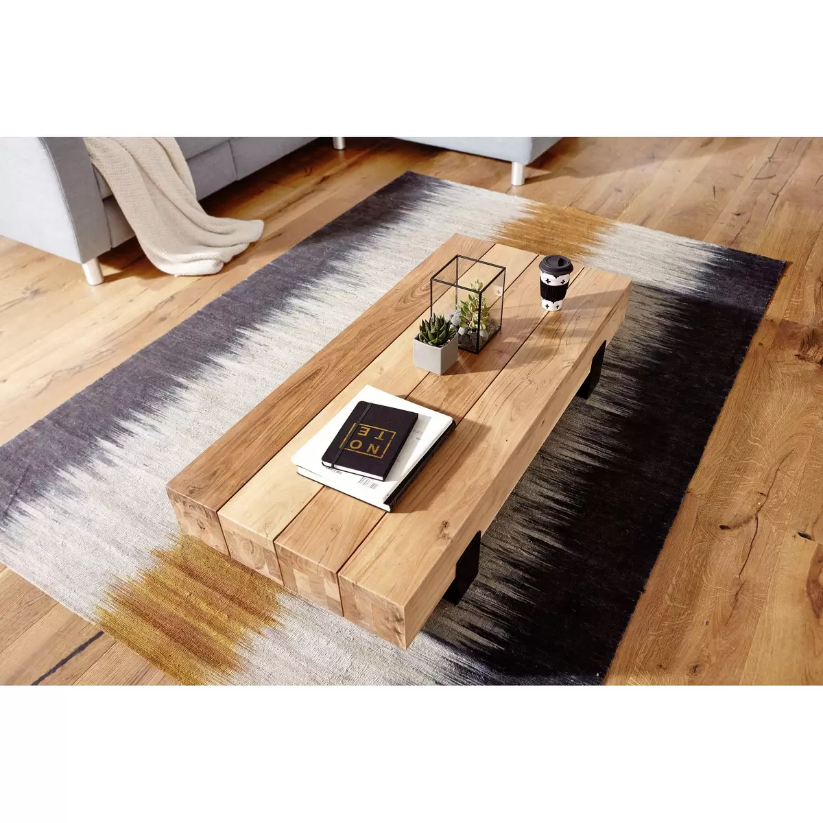 Couchtisch Souto braun,schwarz
