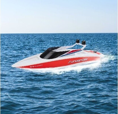 Revell Controll - Sundancer Rc Boat - Fjernstyret Speedbåd - Hvid Rød