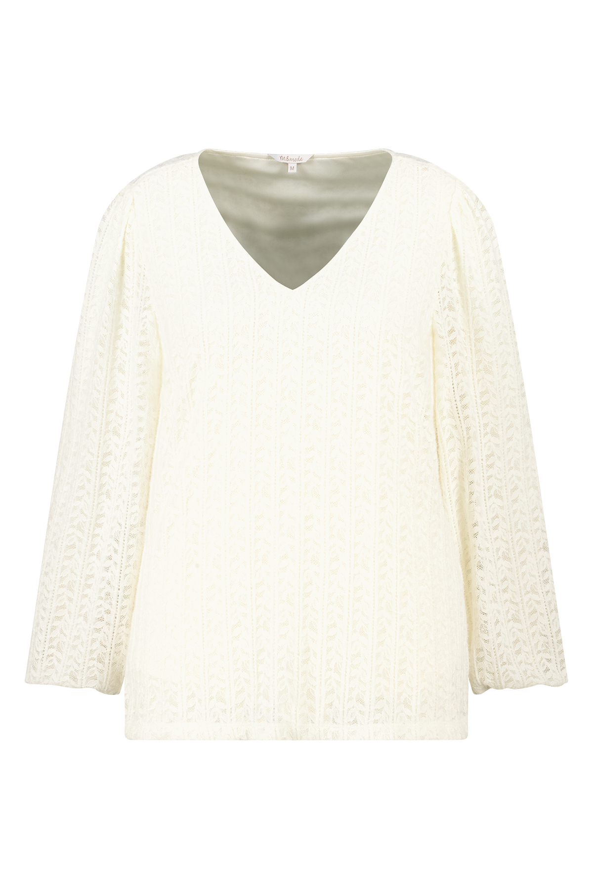 Top met kant Cream