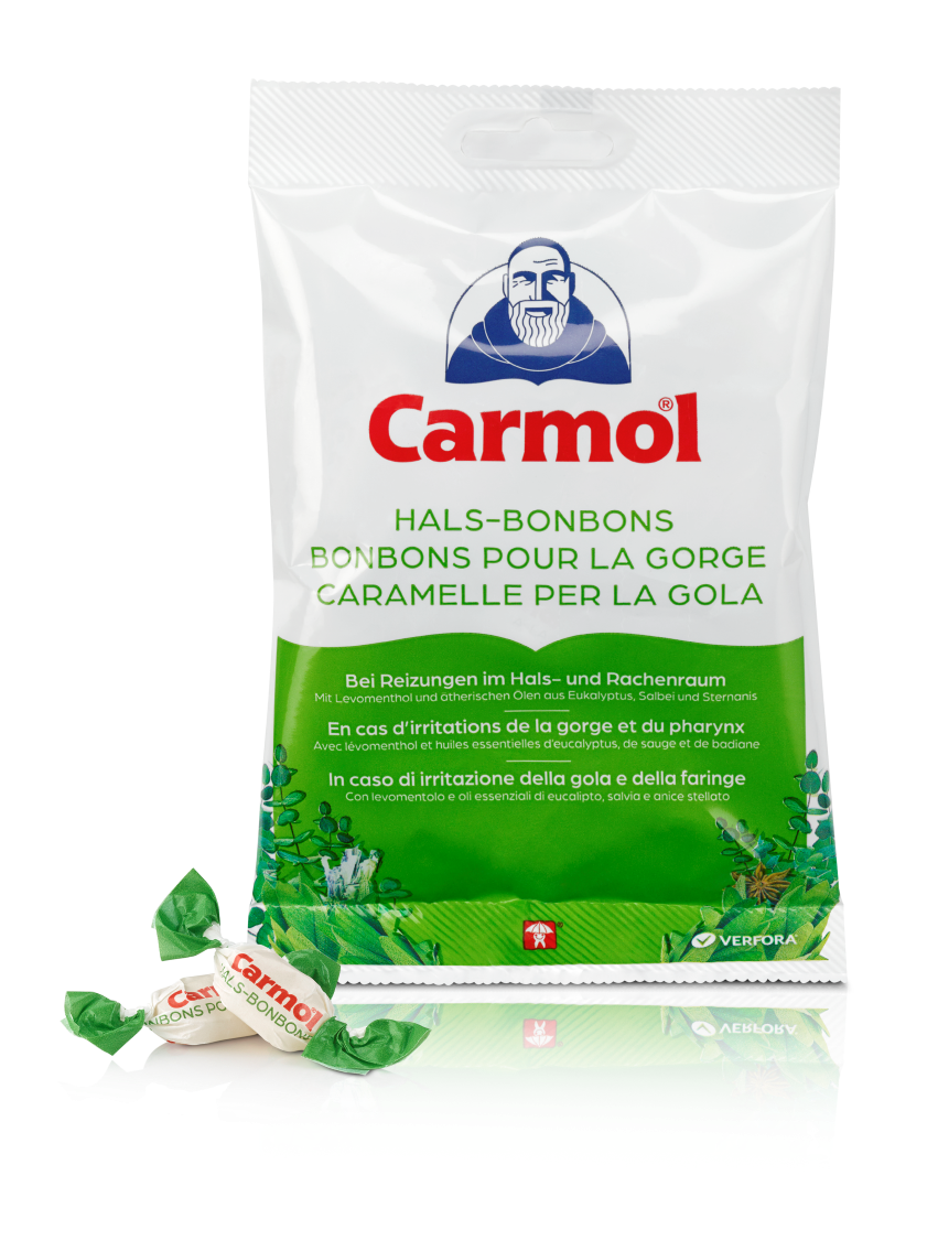 Carmol Hals-Bonbons<br>12 × 75 g, Beutel, Lutschtablette