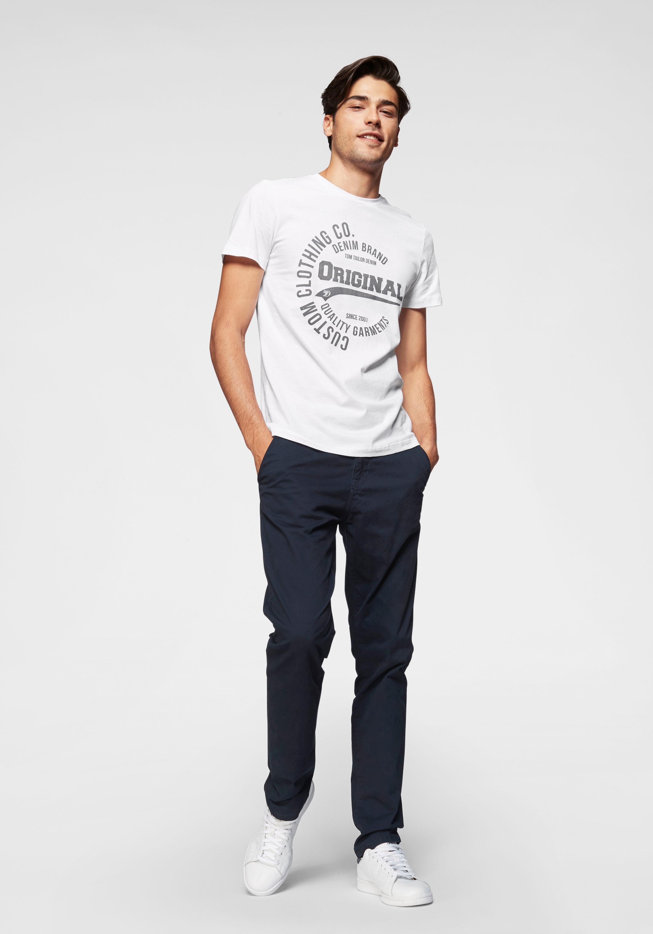 TOM TAILOR Denim Chinohose  leicht vorgewaschen