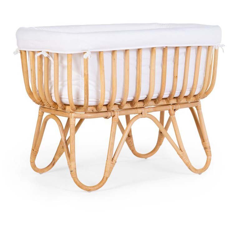 Childhome rattan wieg rechthoekig (incl. matras en cover) Onbehandeld/Naturel -