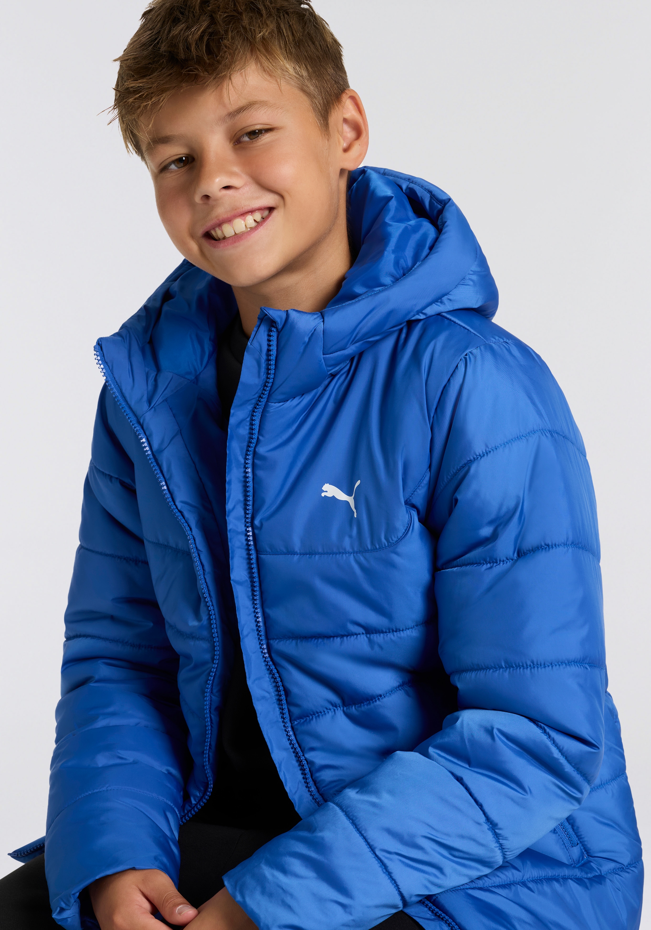PUMA Winterjacke »ESS HOODED PADDED JACKET« mit Kapuze