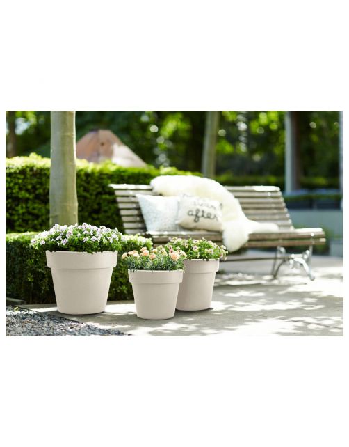 Elho Bloempot Green Basics Top Planter Rond Wit - Buitenpot