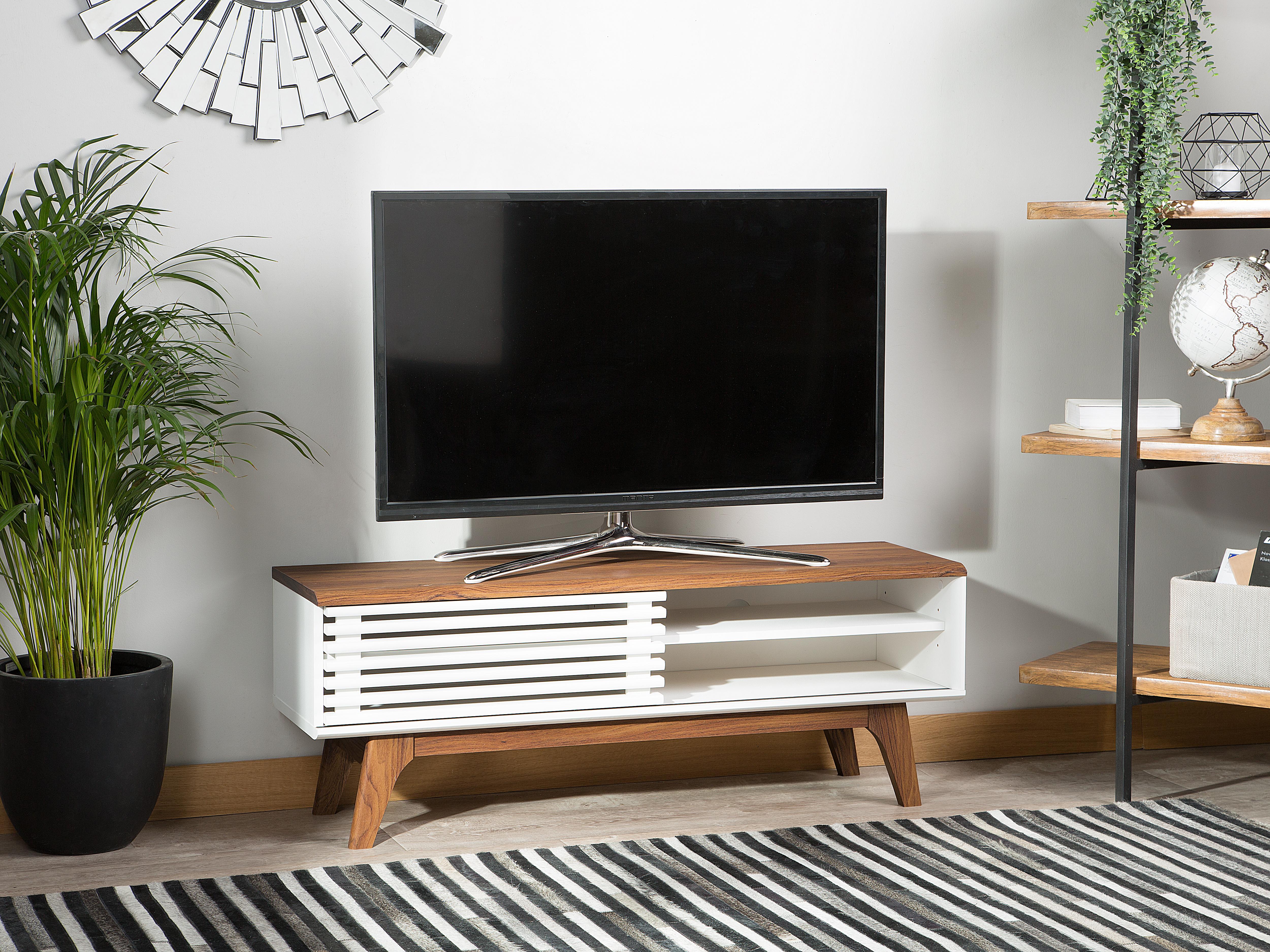 TV-meubel TOLEDO II Bruin/wit