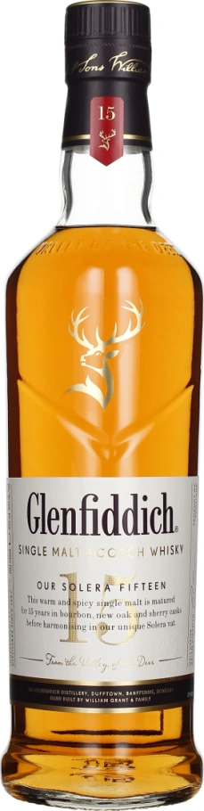 GLENFIDDICH 15 YEARS SOLERA RESERVA RAKU INOUE DESIGN 70CL