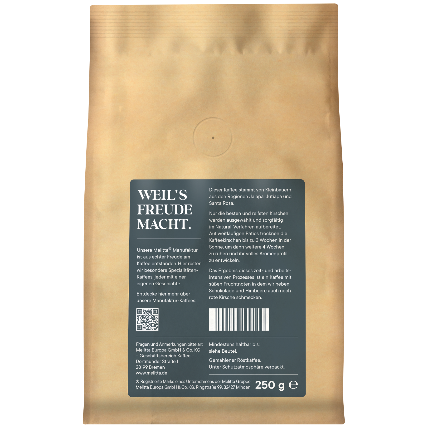 Melitta® Manufaktur-Kaffee Guatemala Natural|Filterkaffee 250g