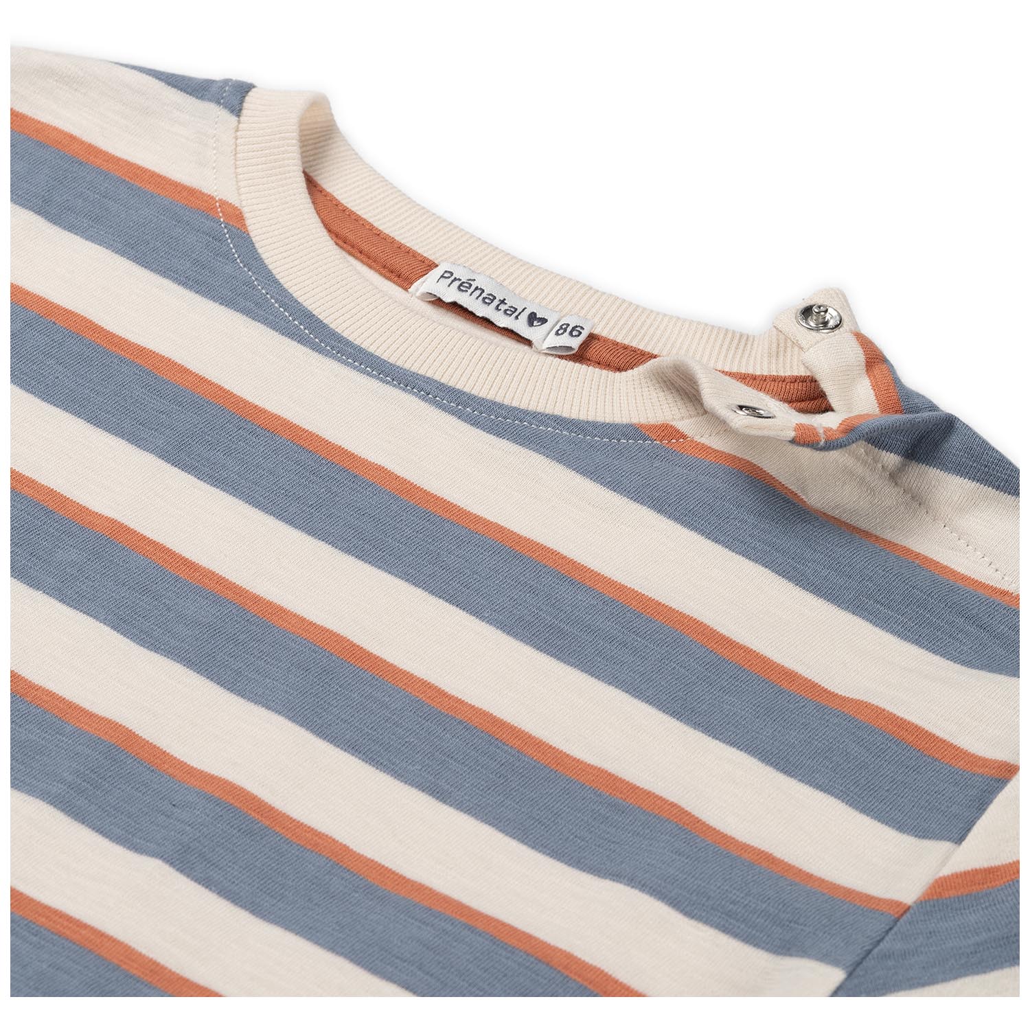 Prénatal baby T-shirt korte mouwen strepen multi