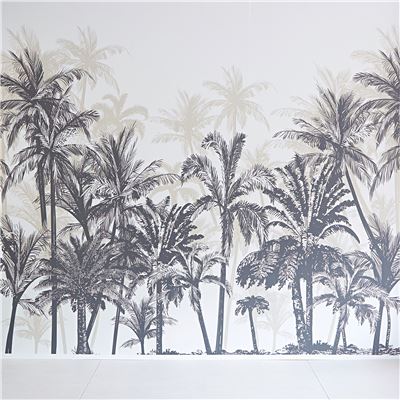Papier peint panoramique motif palmiers - set de 3 lés - 300 x 270 cm