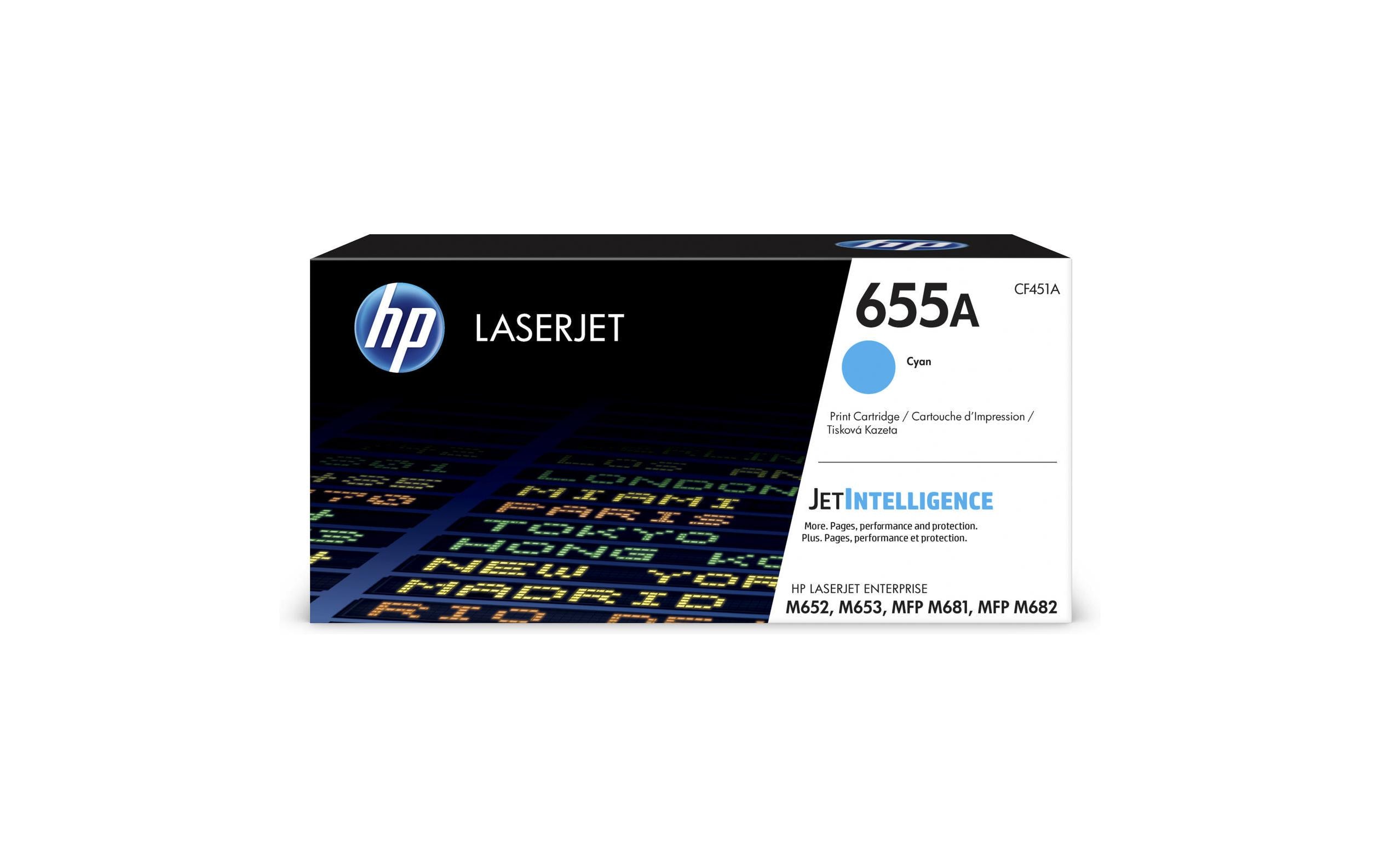Toner Nr. 655A (CF451A) Cyan<br>Tonerkartusche
