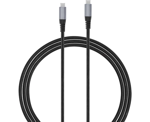 Andersson USB-C - USB-C 3.2 PD100W Braided Black/Space Gray 3m