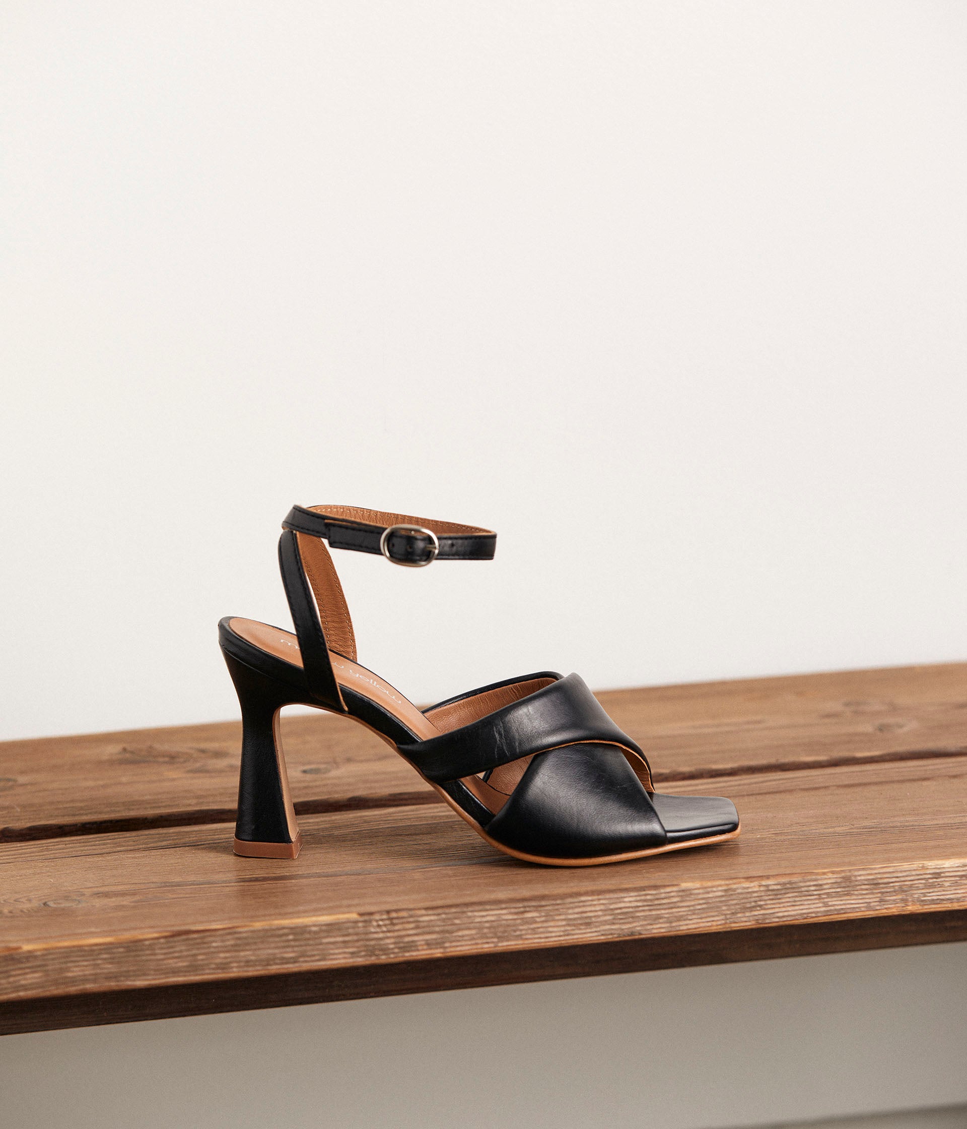 Sandales Léana cuir noir