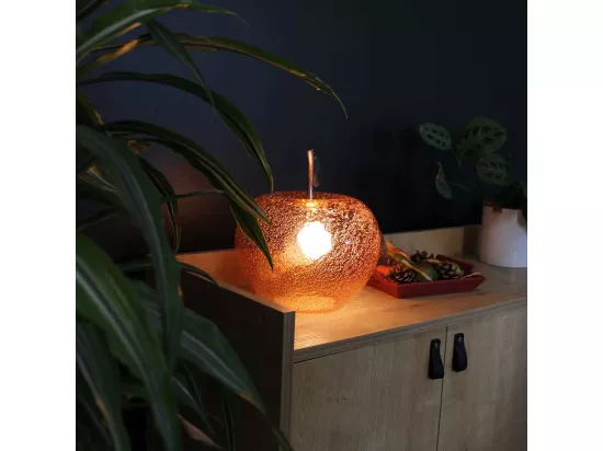 Lampe à poser en verre pomme Manzana
