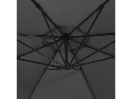 Parasol meuble de jardin métal argentée 02_0008653