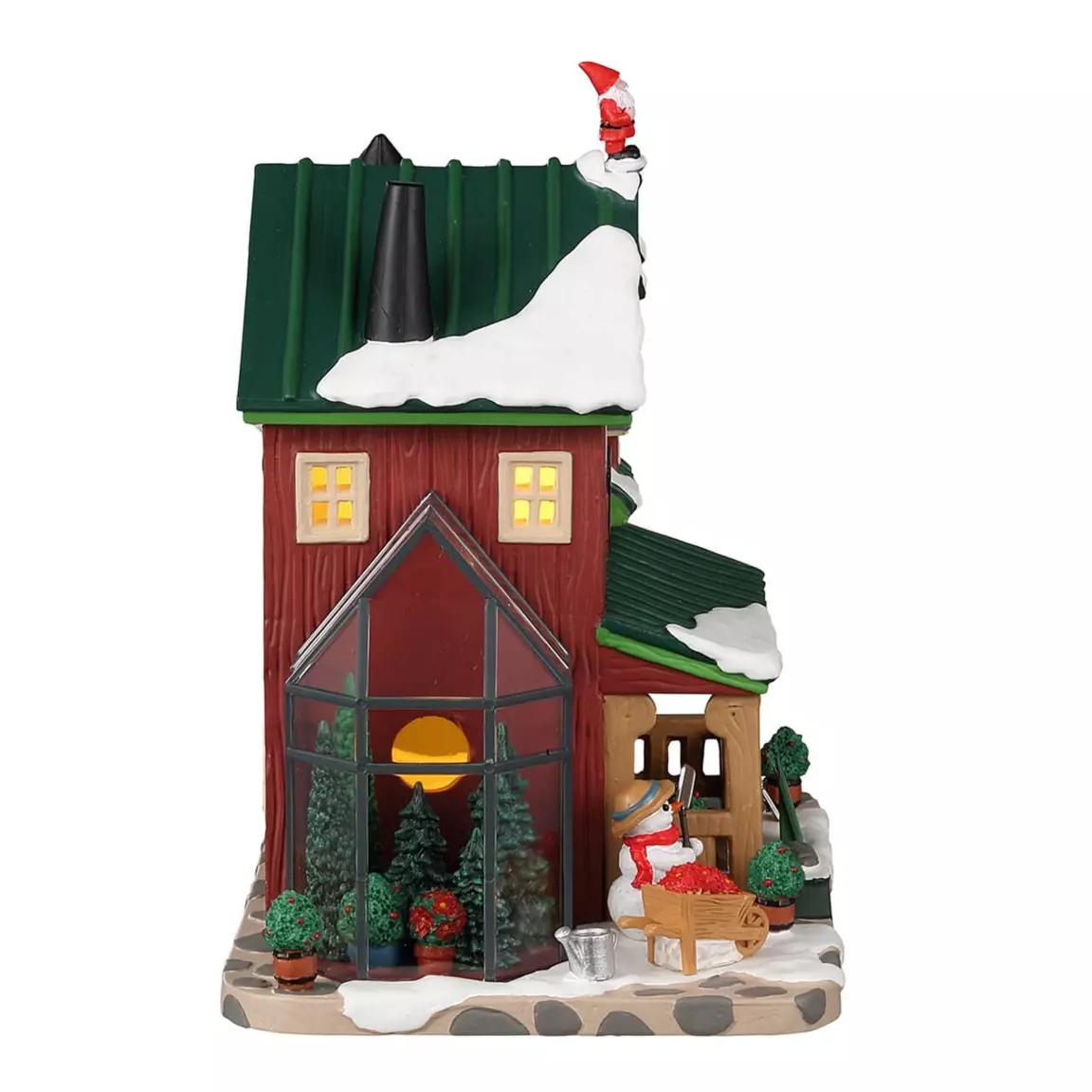 Village de Noël Lemax à piles lumineux Pépinière d'Aspen Ridge