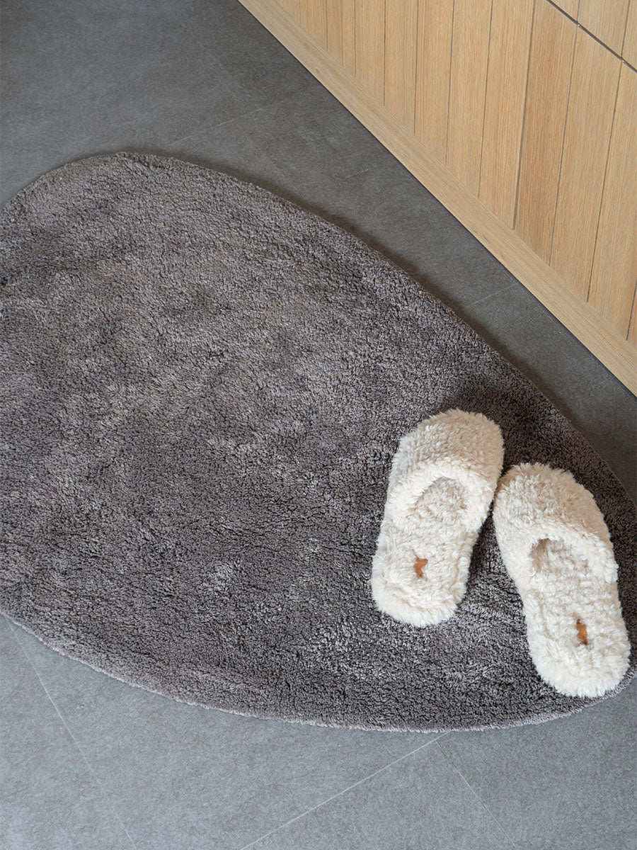 Veer Carpets - Badmat Beach - Grey 80 x 100 cm