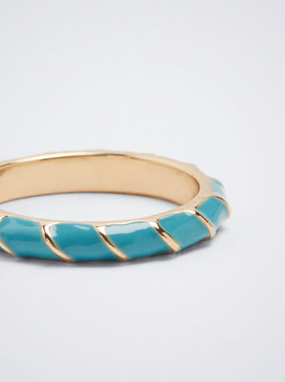 Anillo Esmaltado - Verde