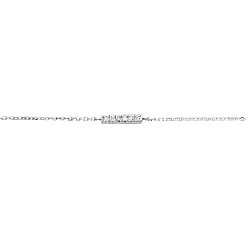 Bracelet Jonc Aprhodisia Blanc Diamant Blanc