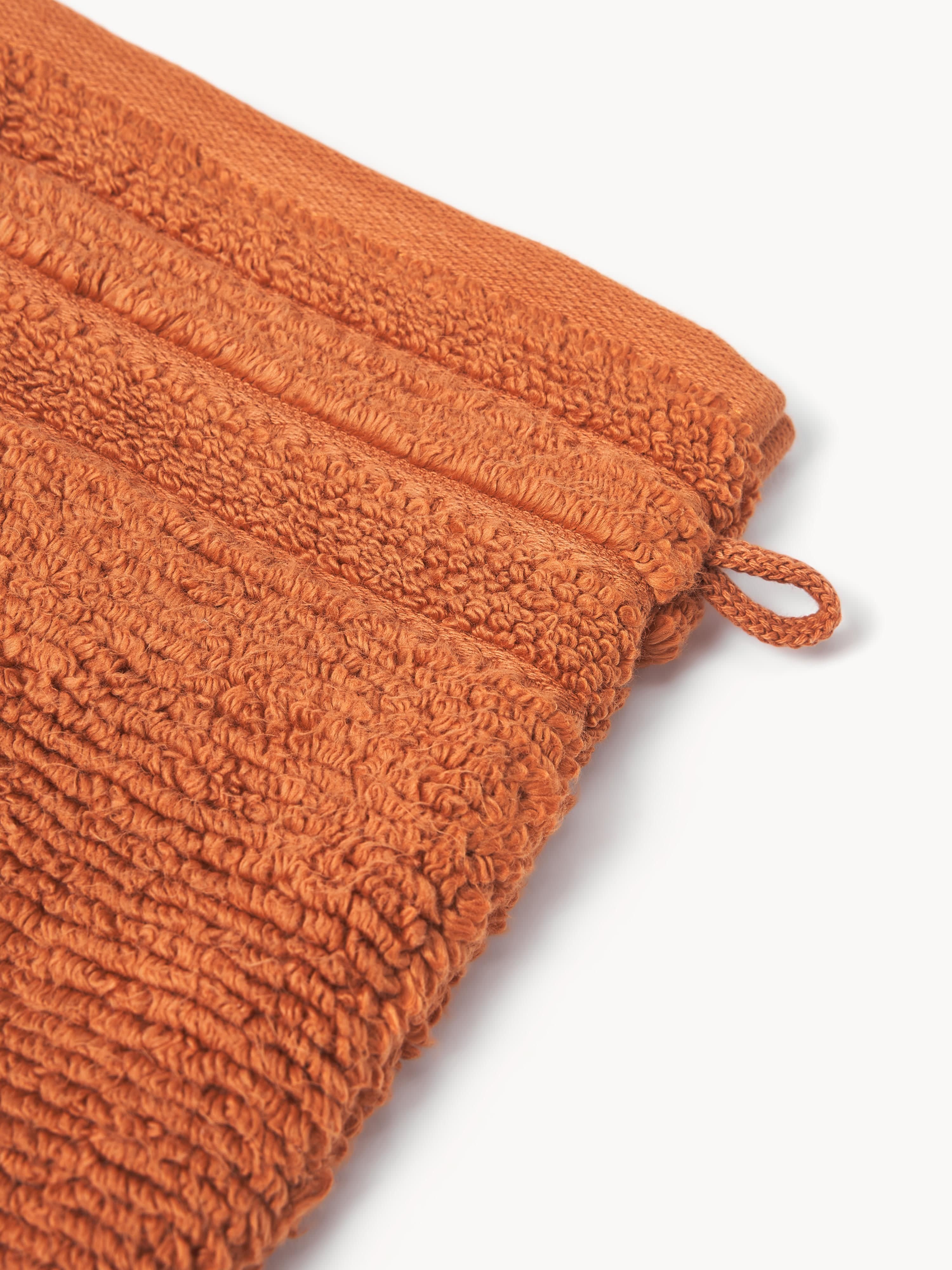 Washandjes Luxe met gestreepte rand, 2 stuks