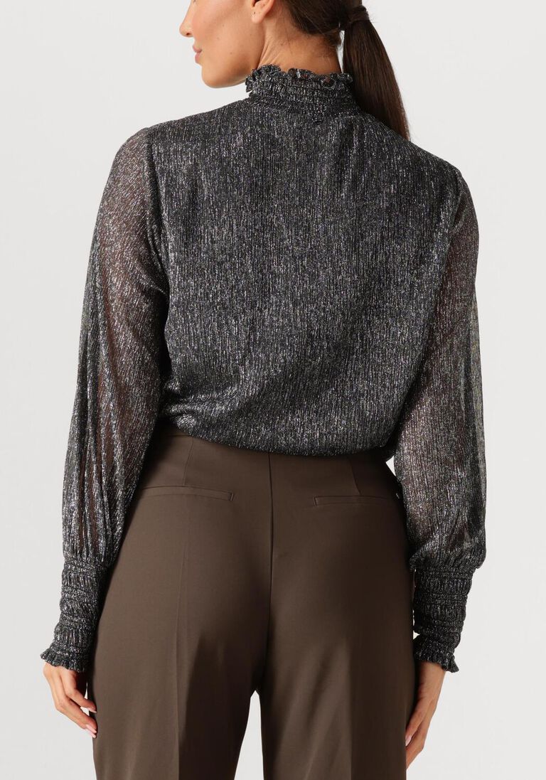 donkergrijze mos mosh top mmximena glam ls blouse