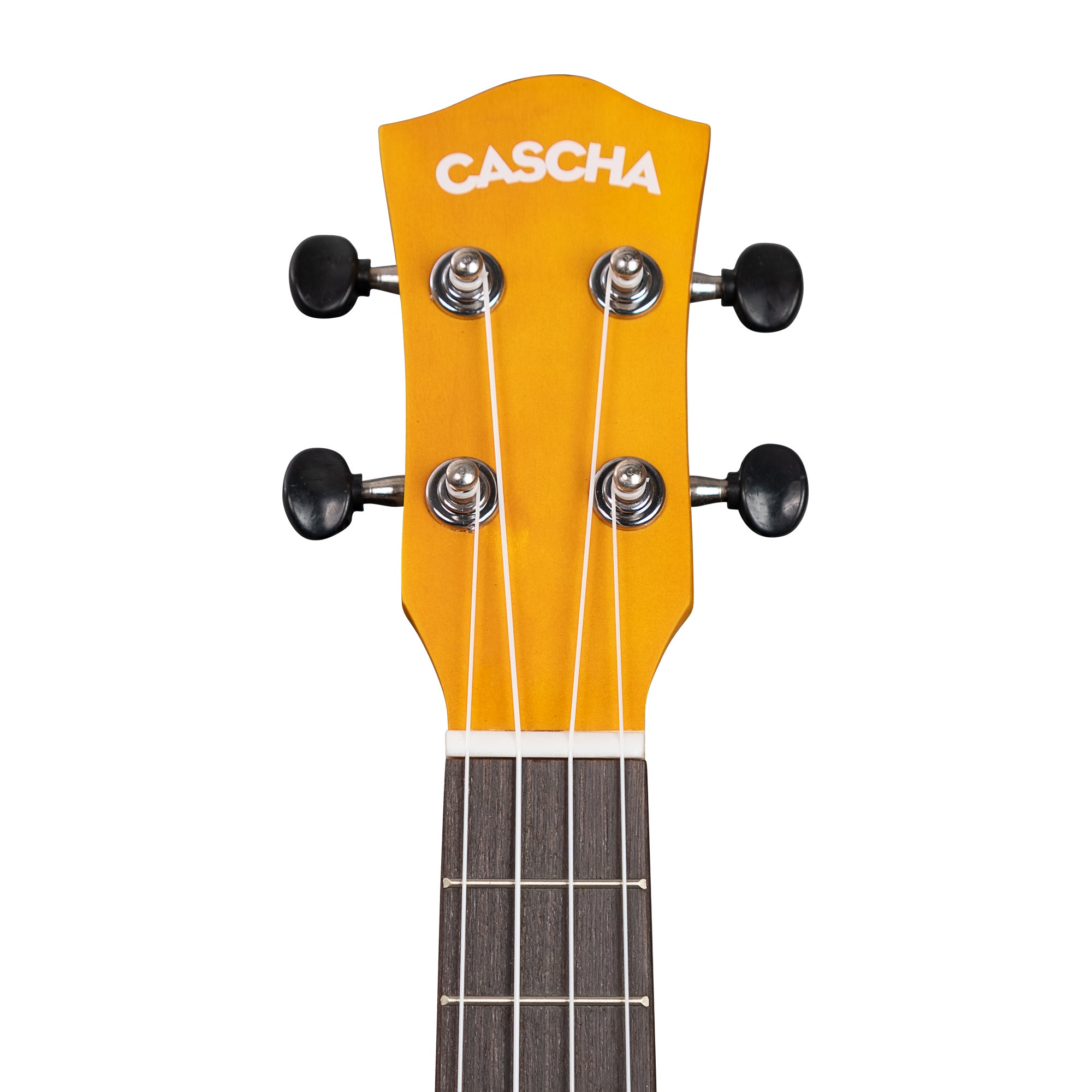 Cascha CUC105S concert ukelele set geel