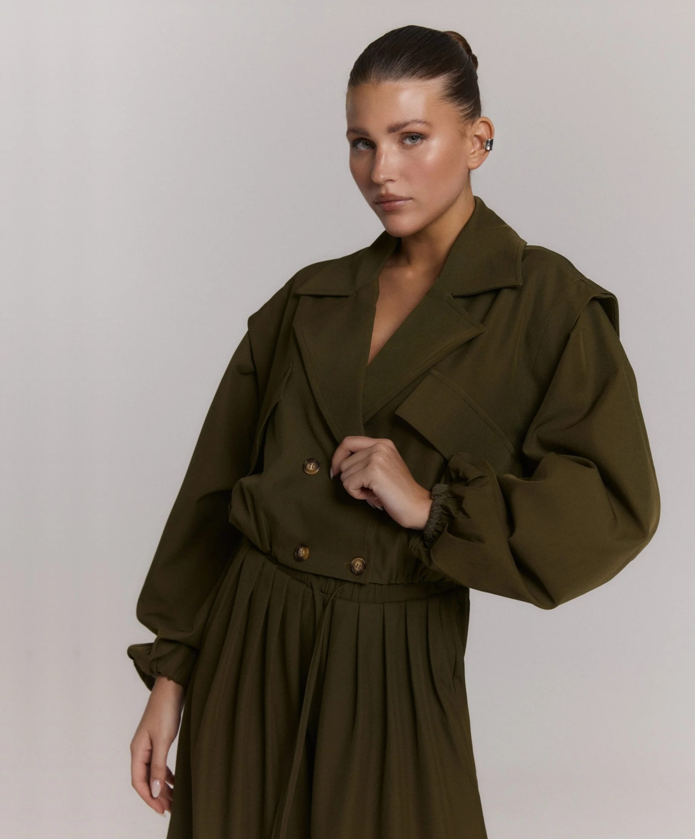 Refined Department Dames jas groen