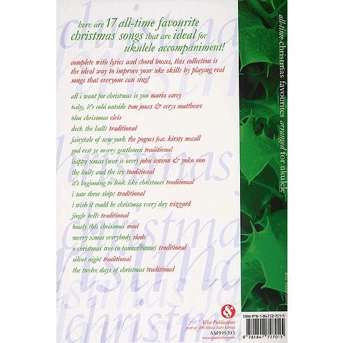 MusicSales - All-Time Christmas Favourites arranged for Ukulele