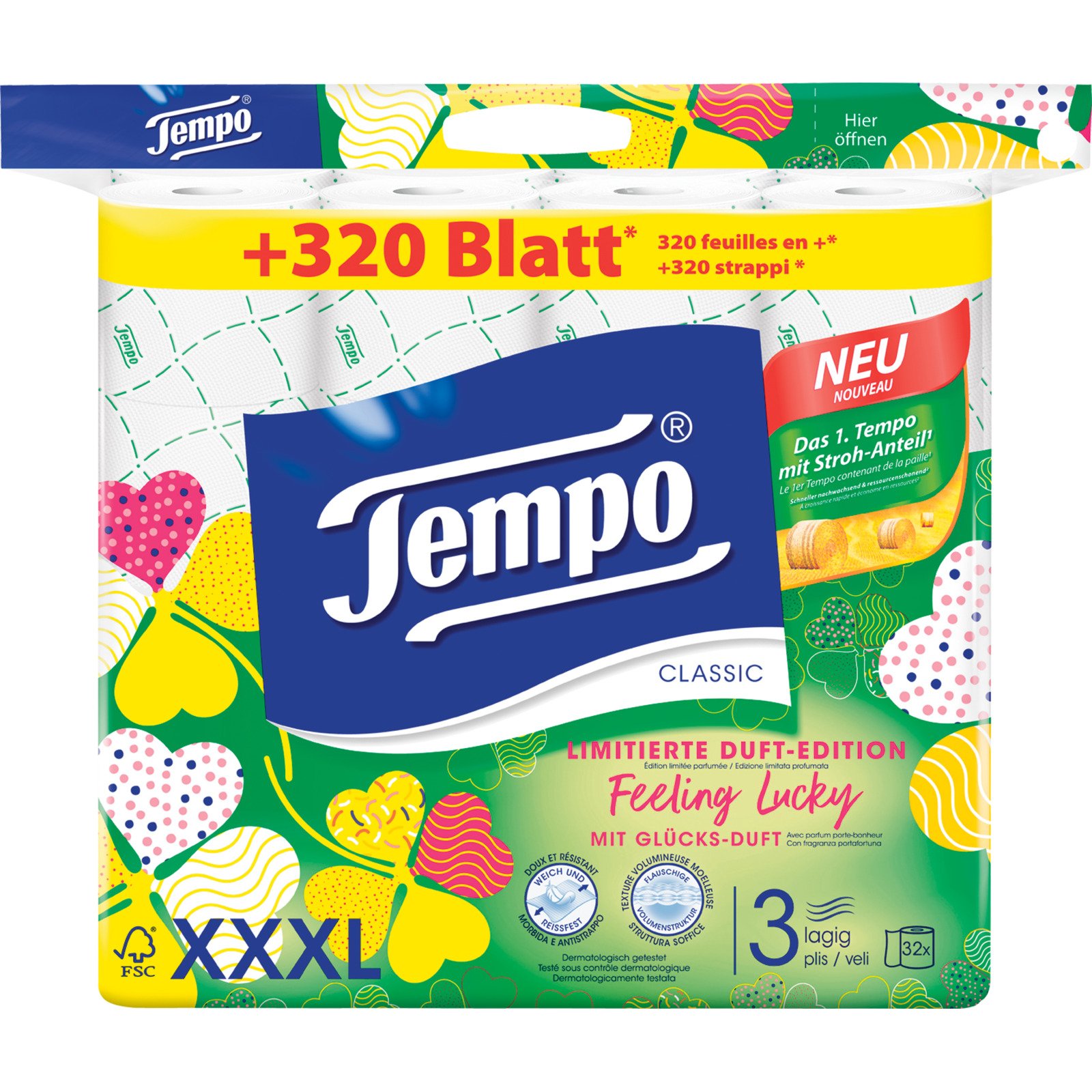Tempo Toilettenpapier 3-lagig Classic mit Duft