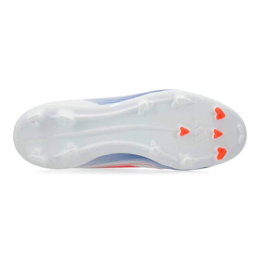 adidas F50 League FG/AG Advancement - Blanc/Rouge/Bleu Enfant