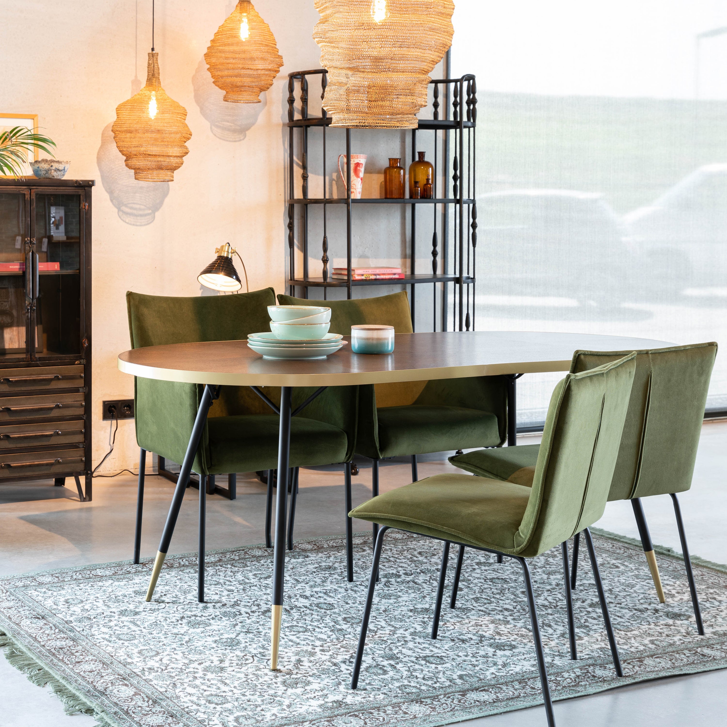 by fonQ  Hendrix Eettafel - 180 x 90 cm - Bruin