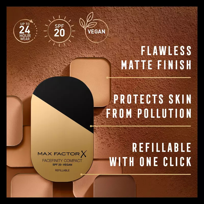 Max Factor Facefinity Compact Refillable - 001 Porcelain