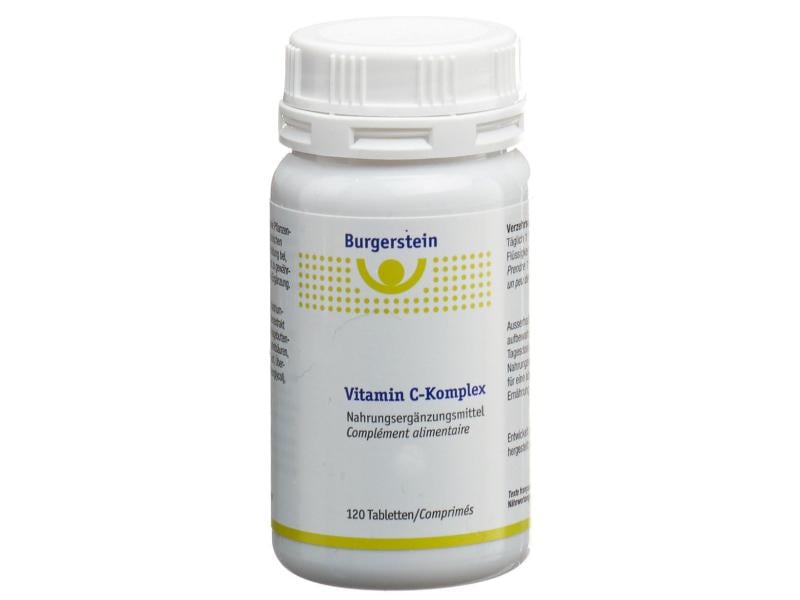 Burgerstein Vitamin C Komplex 120 Tabletten Vegane Nahrungsergänzung mit Vitamin C