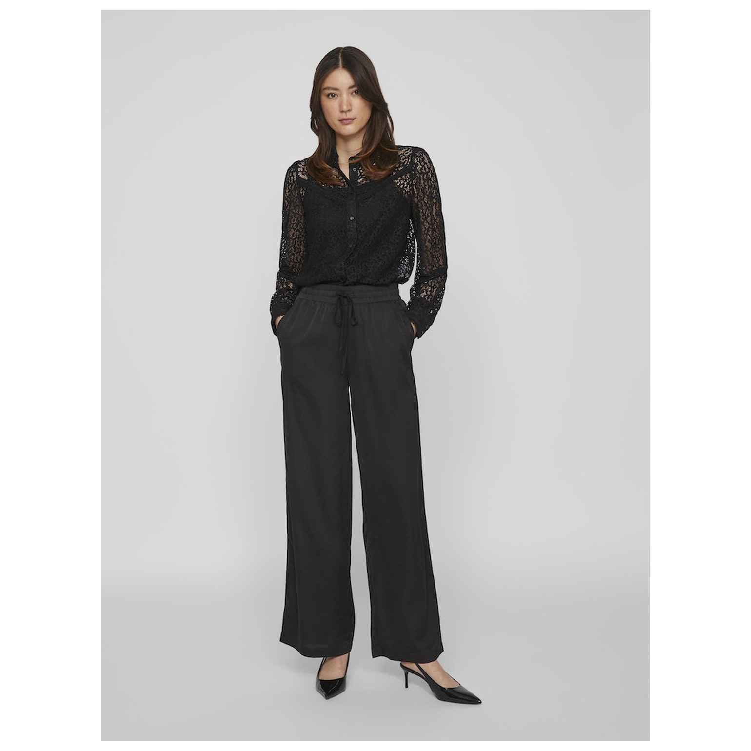 Vila VIELLETTE HW WIDE PANTS-NOOS