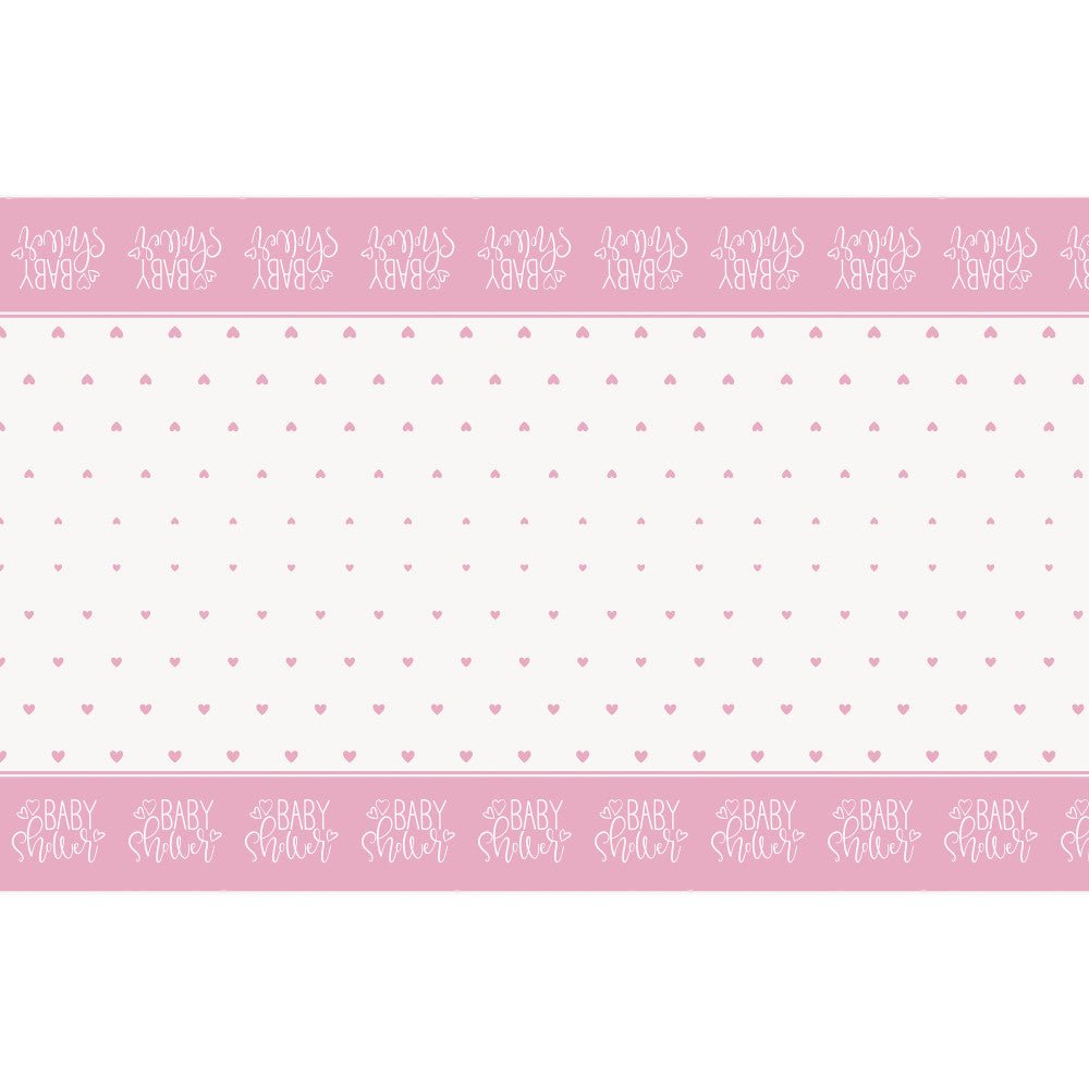 Babyshower Tafelkleed Roze 2,13m