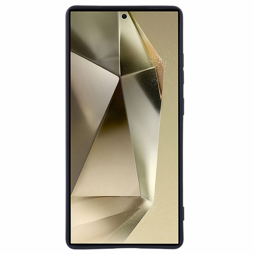 Samsung Galaxy S25 Ultra Gummi Case Hülle mit Kameraschutz - Schwarz (Matt)