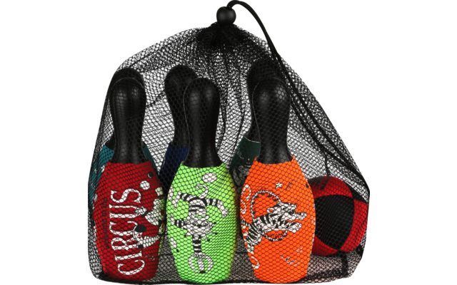sunflex sport Zirkus Bowling Set 7-teilig mit Aufbewahrungstasche